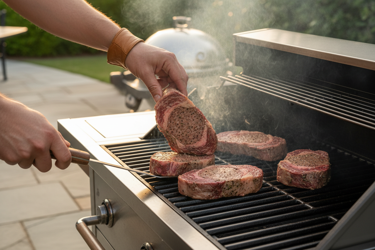 Expert Grilling Close-up
