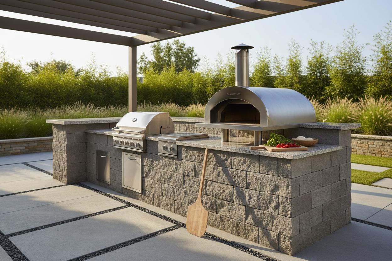 Outdoor Kitchen and Pizza Oven Lifestyle